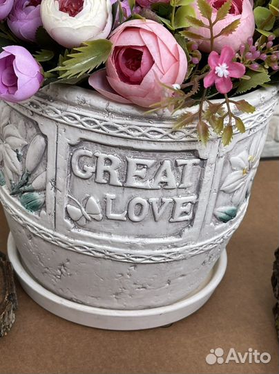 Горшок для цветов керамический