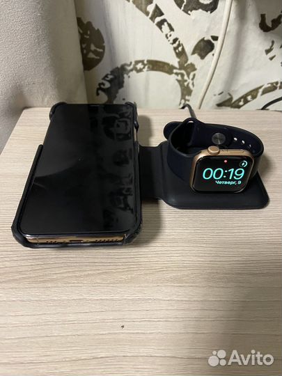 Беспроводная зарядка 2в1