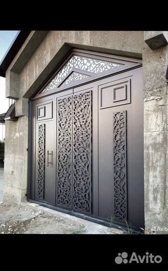 Ворота в Дербенте в стиле артдеко на заказ