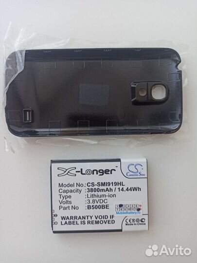 Усиленный аккумулятор для Samsung galaxy s4 mini