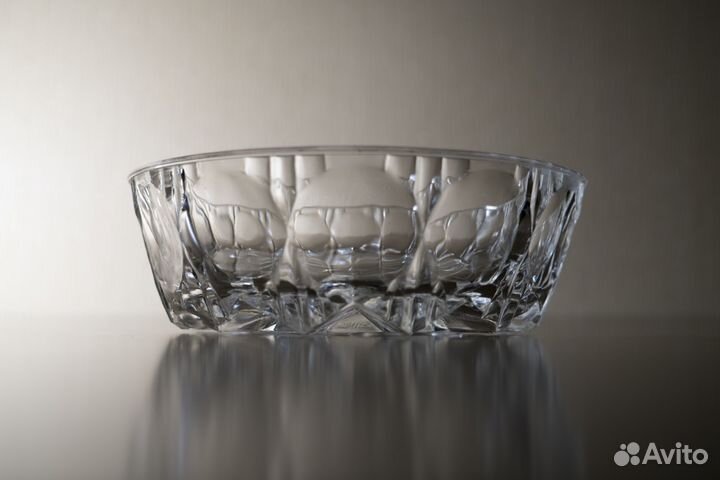 5 Вазочек / Салатников Прессованный хрусталь