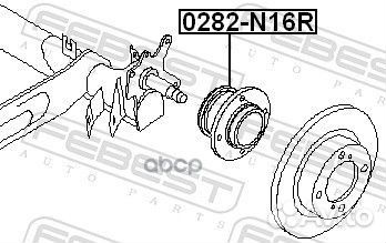 Ступица задняя 0282N16R Febest