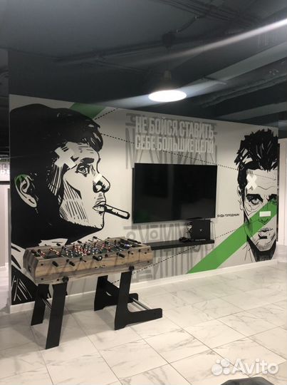 Роспись стен, граффити, создание холстов