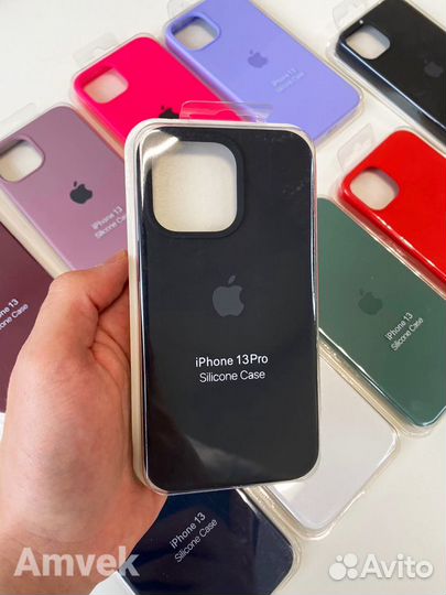 Чехол на iPhone 13 Pro (Закрытый низ) Чёрный