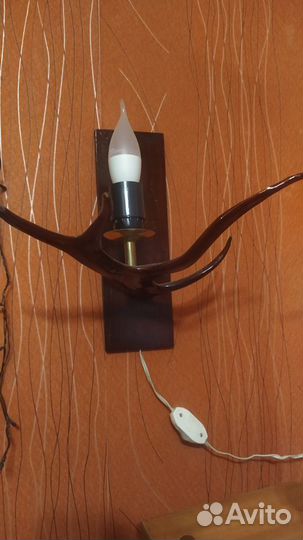 Светильник настенный рог
