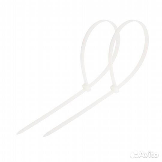 Стяжка пластиковая Rexant, 200х36 мм, белая, набор