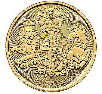 Золотая монета "Королевский Герб", 2023г. 31,1