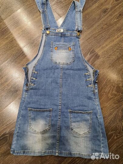 Джинсовый сарафан для девочки подростка