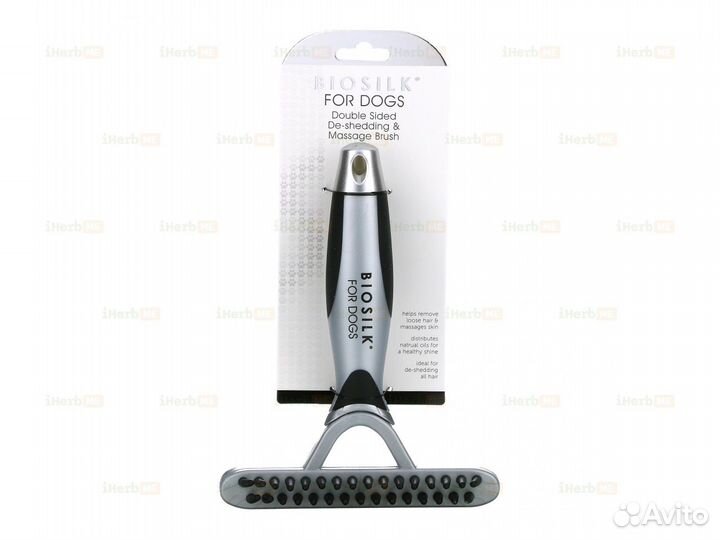 Двусторонняя щетка для удаления линьки и массажа д