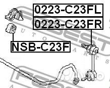 Тяга стабилизатора передняя правая