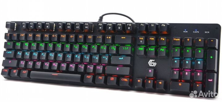 Механическая клавиатура gembird KB-G530L Rainbow L