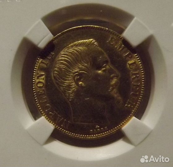 Золото 50 франков 1859вв Франция оригинал редкая