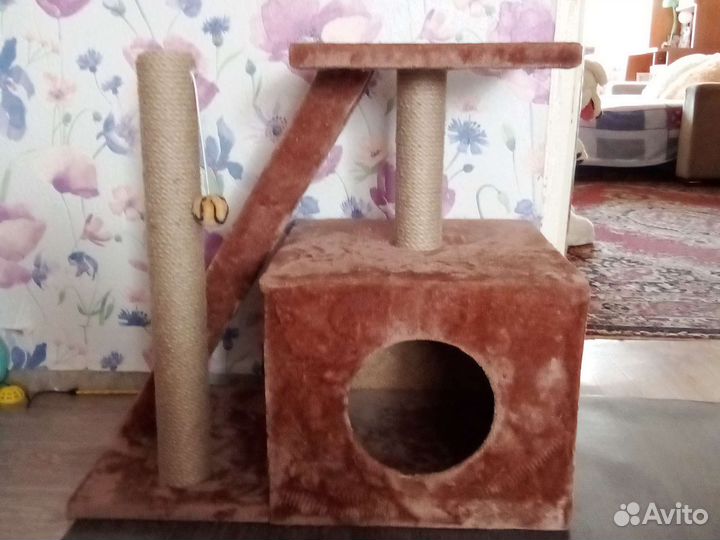 Когтеточка домик для кошки