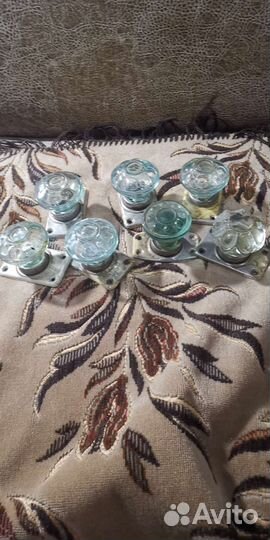 Дверные ручки СССР стеклянные