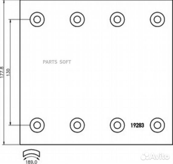 DON SJ28291B7340 SJ28291B7340 накладки тормозные 2