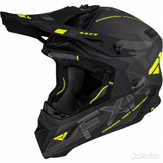 Шлем FXR Helium Carbon Hi Vis/Charcoal