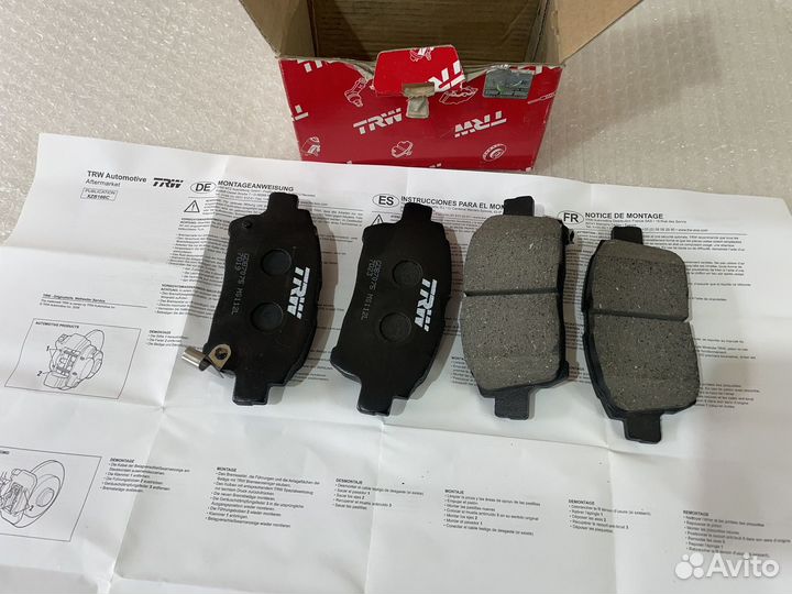 Колодки тормозные TRW Toyota Celica