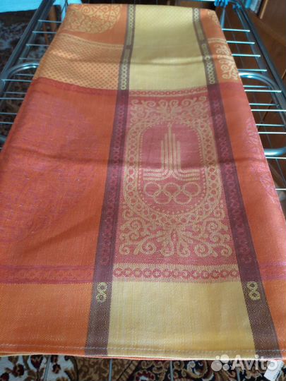 Льняная скатерть времён СССР. Винтаж