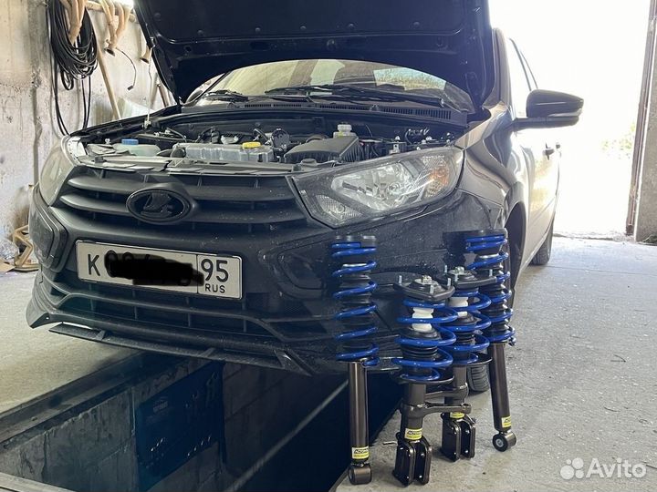 Стойки с занижением полный комплект Астон ваз