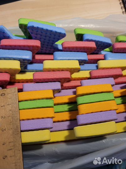 Коврик-пазл детский новый 12 частей мягкий