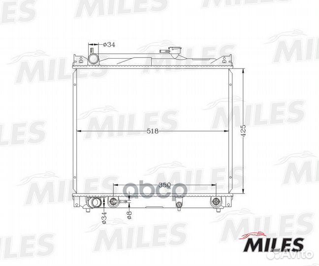 Радиатор suzuki grand vitara 2.0 97- acrb113 Miles