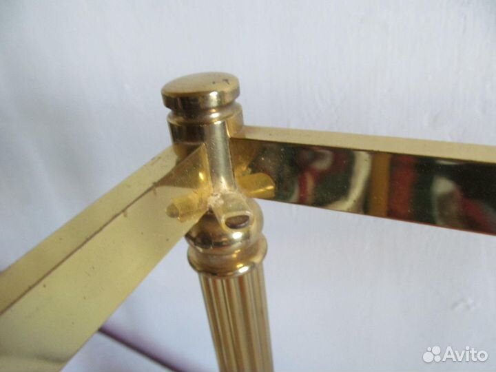 Журнальный столик винтаж латунь