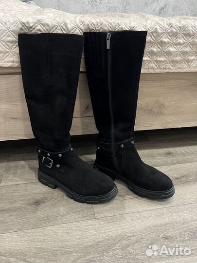 Сапоги женские зимние замшевые 36