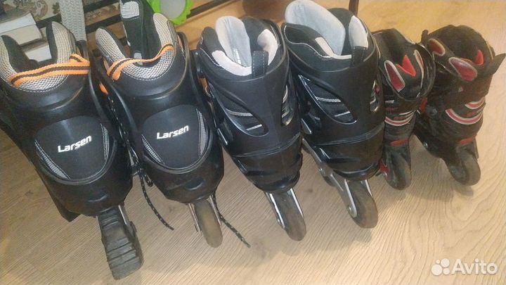 Ролики 3 пары вместе