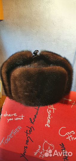 Норковая шапка мужская ушанка новая