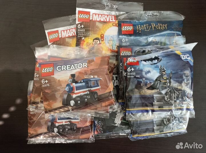 Lego полибэги marvel, DC, Creator, Star Wars