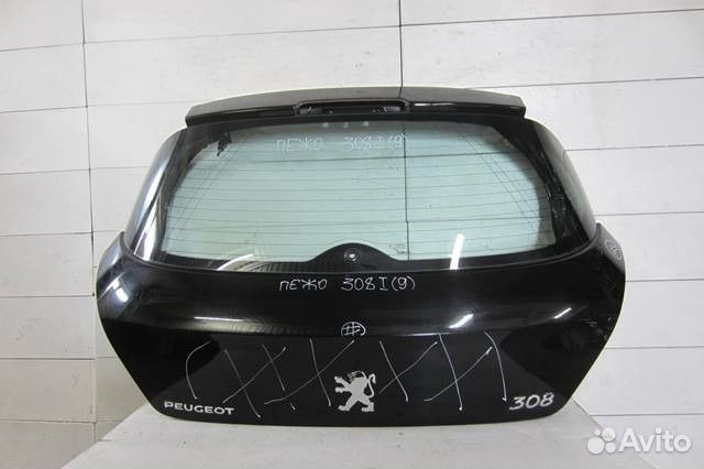 Дверь багажника со стеклом Пежо 308