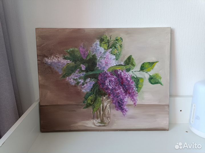 Картина маслом на холсте, подарок на 8 марта