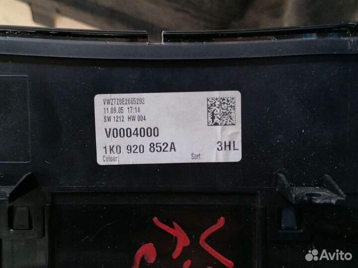 Щиток приборов фольцваген джетта 5 гольф 5