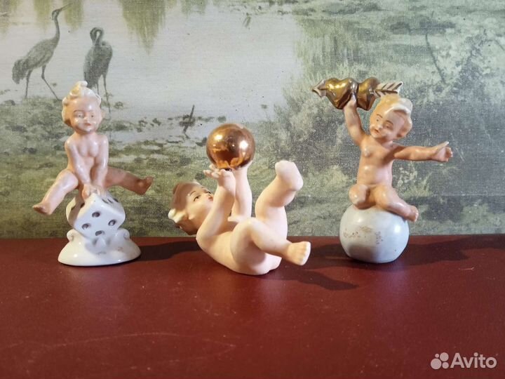 Фарфоровые статуэтки производства Германии с изобр