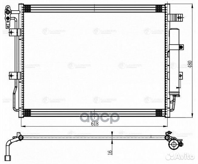 Конденсер land rover discovery IV 3.0D 09- lrac