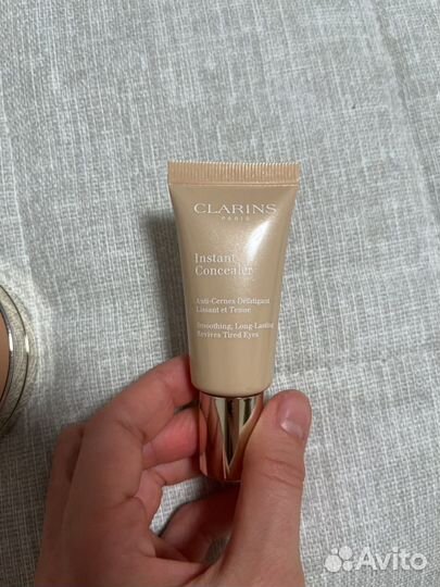 Крем тональный пудра консилер clarins