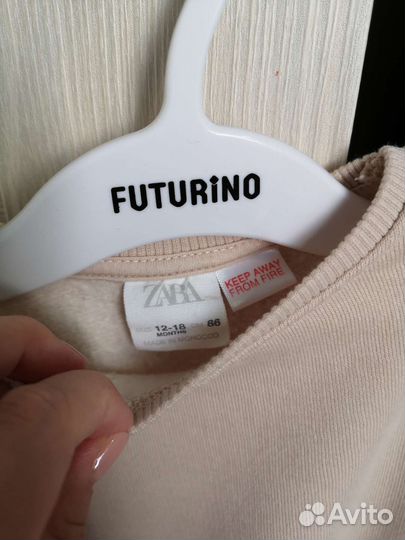 Толстовка с воланами Zara 86 размер