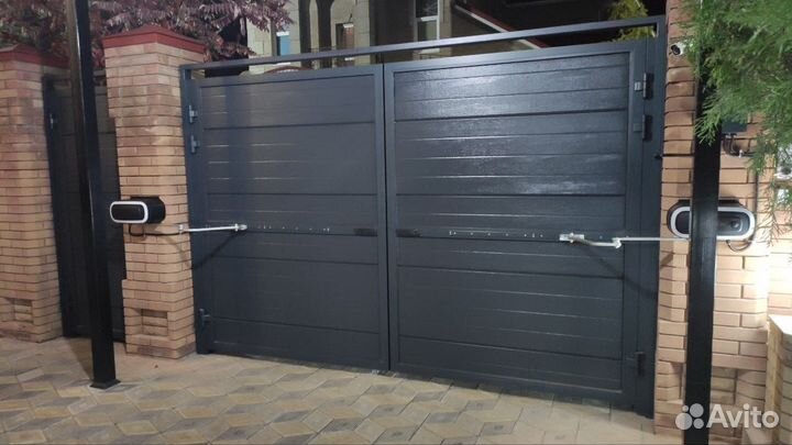Откатные ворота с электроприводом