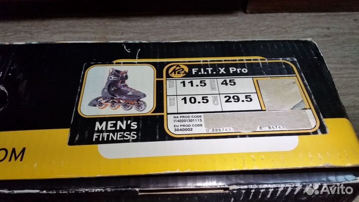 Роликовые коньки K2 FIT X PRO 29,5см