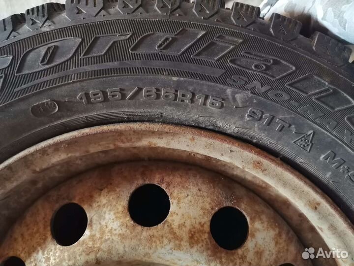 R15 Cordiant Polar 195/65, PCD 5x100 DIA 38