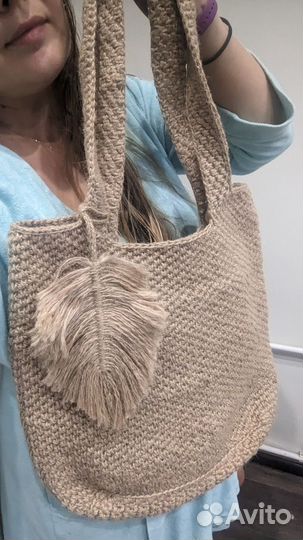 Cумка из джута ручная работа