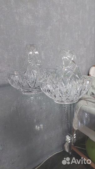 Конфетница хрусталь