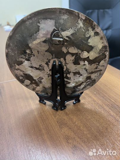 Настенная или настольная тарелка металл