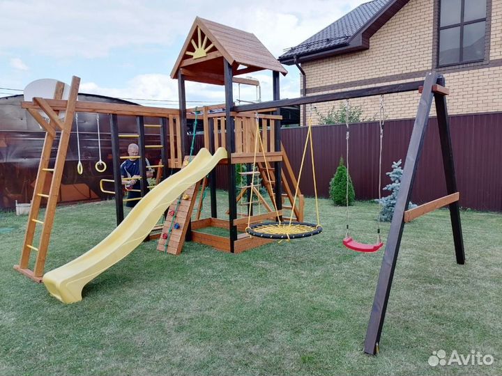Игровые деревянные площадки
