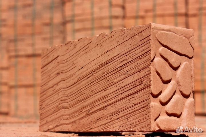 Кирпич красный цокольный