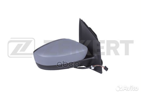 Зеркало в сборе правое / грунтованное / выпукло