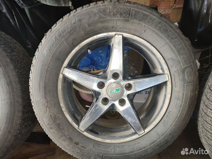 Комплект колёс r15 5x108 с зимней резиной michelin