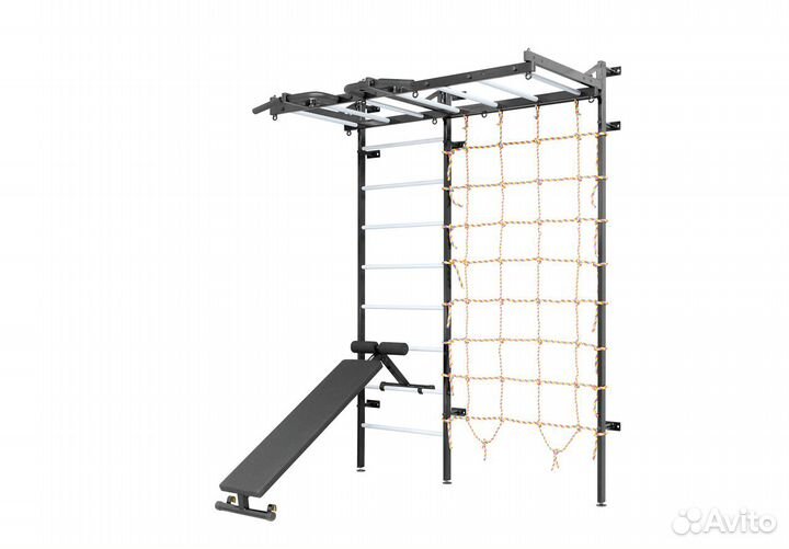 Шведская стенка с рукоходом и сетка для лазанья