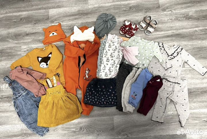 Пакет Вещей на девочку 74-86р