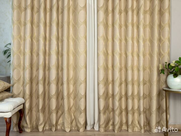 Шторы жаккард Альба готовые и на заказ